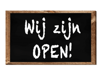 WIJ ZIJN OPEN !!!